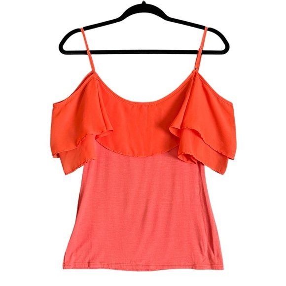 Venus Cold Shoulder Ruffle Top - Picture 2 of 10